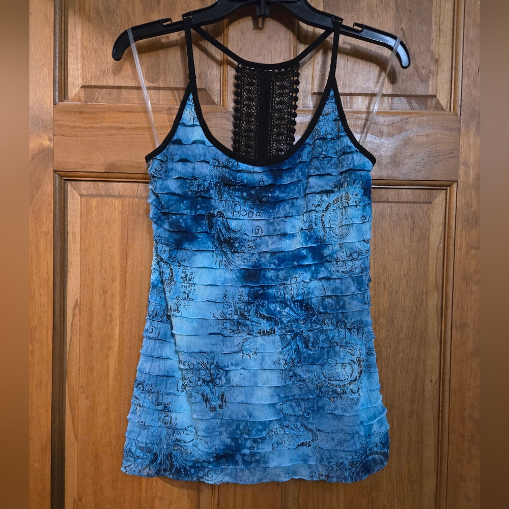 Studio Y Blue Halter Tank Top